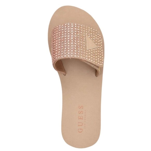GUESS ABET Women's Open Toe Platform Slide Sandals Light Pink Size 9 - Picture 4 of 7